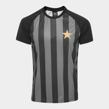 Camisa Botafogo Estrela Gold nº 7 - Edição Limitada Masculina - Preto