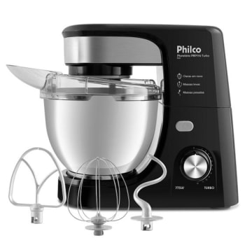 Batedeira Planetária Philco PBP770PI Turbo Inox 775W - Batedeira Comum