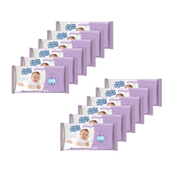 Kit de Lenços Umedecidos Huggies Baby Wipes Lavanda - 576 Unidades