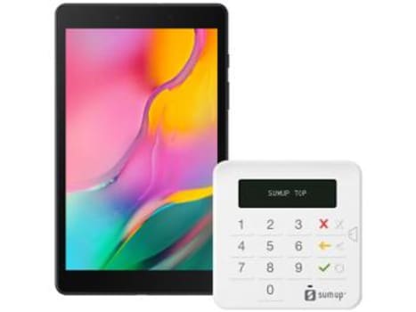 Tablet Samsung Galaxy Tab A T295 32GB 8” 4G - Android 9.0 com Máquina de Cartão SumUp