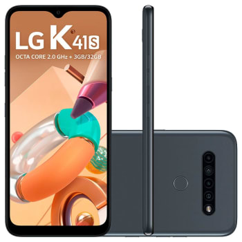 Smartphone LG K41S, 32GB, 13MP, Tela 6.55´, Titânio - LMK410BMW.ABRATN