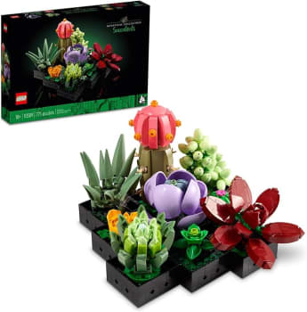 LEGO® Suculentas 10309 Kit De Construção De Decoração De Plantas Para Adultos