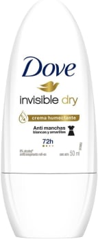 4 Unidades Dove Desodorante Antitranspirante Roll On Invisible Dry 50Ml