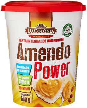 Amendopower Pasta De Amendoim Integral Zero 500g