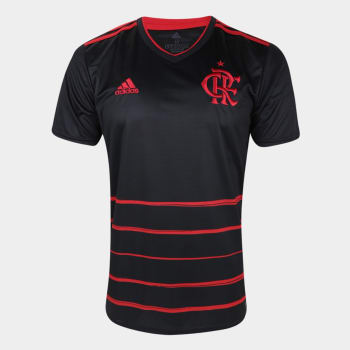 Camisa Flamengo III 20/21 s/n° Torcedor Adidas Masculina - Preto