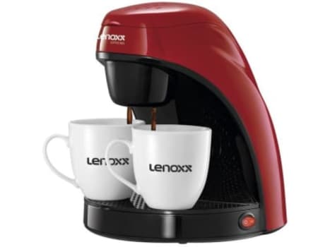 Cafeteira Elétrica Lenoxx PCA 031 Preta e Vermelha - 2 Xícaras - Cafeteiras Elétricas e Acessórios - Magazine OfertaespertaLogo LuLogo Magalu