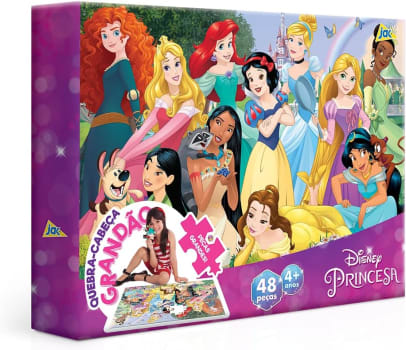 Quebra-Cabeça Princesas 48 Peças - Toyster Brinquedos