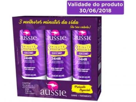 Kit Aussie 3 Minute Miracle Shine - 3 Unidades