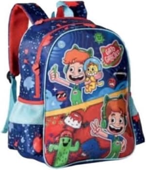 Mochila De Costa Escolar Infantil Gato Galáctico -Clio Style