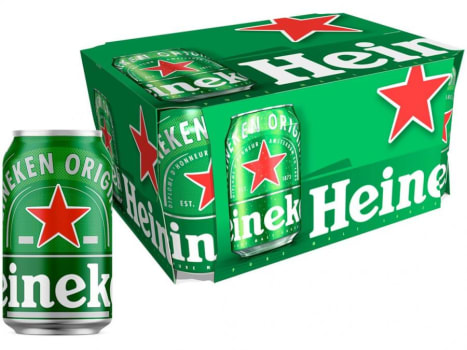 Cerveja Heineken Premium Puro Malte Lager - 12 Unidades 350ml