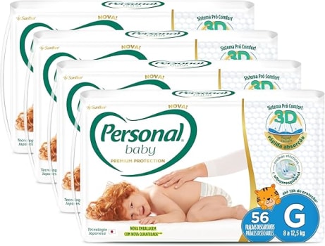 Personal Premium Protection G, 4 pacotes com 56 unidades cada