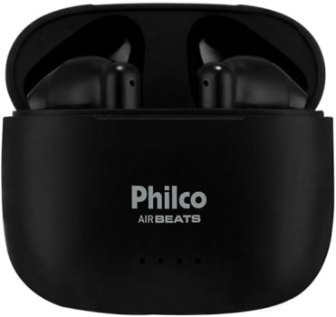 Fone de ouvido Philco PFI200P Air Beats Bluetooth V5.3 IPX4 Bivolt