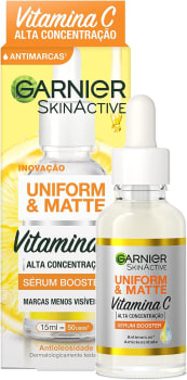 Sérum Facial Antimarcas Garnier Uniform & Matte Vitamina C 15ml