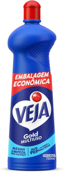 4 Unidades — Limpador Veja Multiuso Gold Original - 750ml