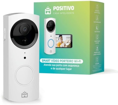 Smart Vídeo Porteiro Wi-Fi Positivo Casa Inteligente Smart Vídeo Porteiro Wi-Fi