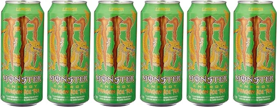 Pack de Monster Dragon Tea Limao LT 473ml (06) 6 unidades