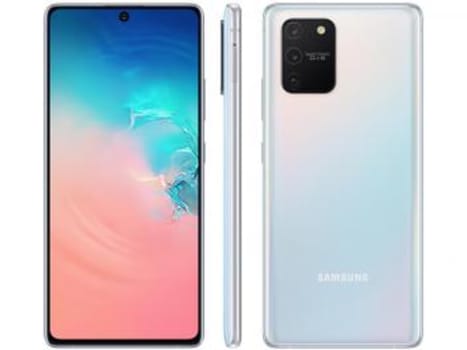 Smartphone Samsung Galaxy S10 Lite 128GB Branco - Octa-Core 6GB RAM Tela 6,7” Câm.Tripla Selfie 32MP - Magazine Ofertaesperta