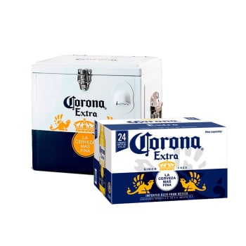 Comprando 1 caixa de Corona (24 garrafas), o Cooler sai por R$ 150