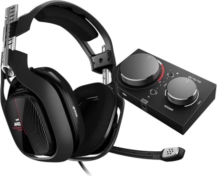 Headset ASTRO Gaming A40 TR + MixAmp Pro TR Gen 4 com Áudio Dolby para Xbox Series, Xbox One, PC, Mac - Preto/Vermelho