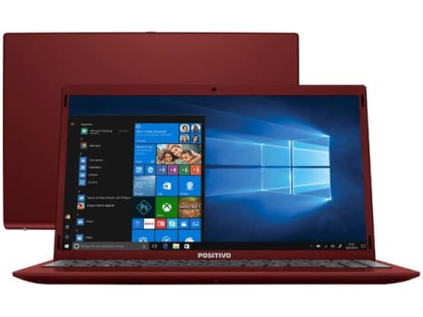 Notebook Positivo Motion Red Q464C Intel Atom - Quad-Core 4GB 64GB eMMC 64GB Nuvem 14,1” LED - Magazine Ofertaesperta