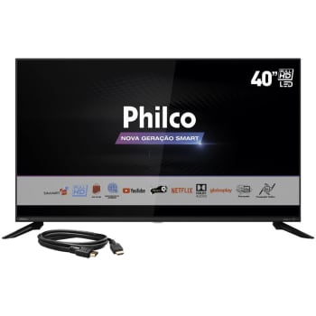 Smart TV LED 40'' Philco PTV40G60SNBL FHD com Tela Infinita Audio Dolby