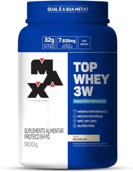 Top Whey 3W Mais Performance 900G Baunilha - Max Titanium