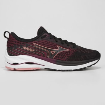 Tênis Mizuno Wave Vitality 5 Feminino - Preto+Roxo