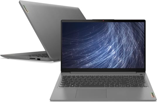 Notebook Lenovo Ultrafino Ideapad 3 Ryzen 7-5700U 12GB SSD 512GB AMD Radeon Graphics Tela 15.6" FHD Linux - 82MFS00600