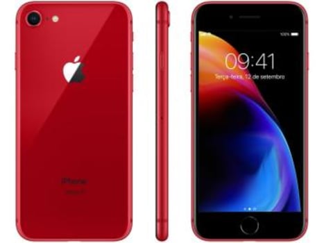 iPhone 8 Product (RED) Special Edition Apple 256GB - Vermelho 4G 4.7" Retina Câmera 12MP + Selfie 7MP - Magazine Ofertaesperta