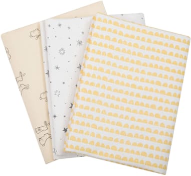 Cueiro Flanelado Papi Compose Estampado 80Cm X 50Cm Contem 03 Un Papi Textil Amarelo 80x50