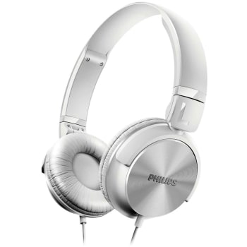 Headphone Philips 3.5mm, Sensibilidade 106dB, Cabo 1.2m, Branco - SHL3060WT