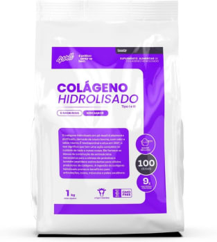 Colágeno Hidrolisado em Pó 1kg Tipo I e III - 4Well 