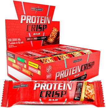 Protein Crisp Bar 12 und Integralmedica - Trufa de Avelã