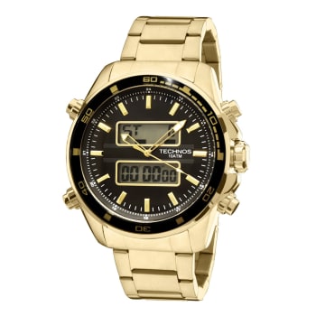 Relógio Technos Masculino Dourado Anadigi 0527AE/4P