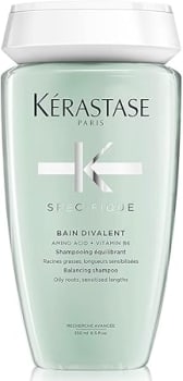 Kérastase Shampoo Specifique Bain Divalent, Cabelos oleosos, Controle da oleosidade, Aminoácido, Vitamina B6, 250 ml