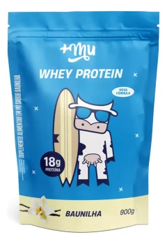 Whey Concentrado Proteína Baunilha Refil 900g +Mu