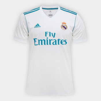 Camisa Real Madrid Home 17/18 - Torcedor Adidas Masculina