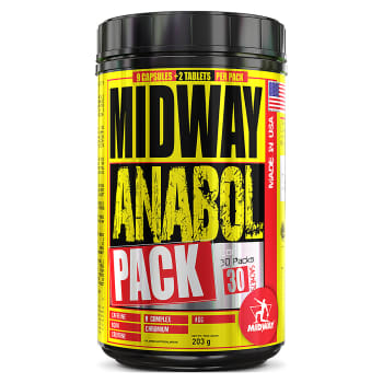 Anabol Pack - Pré Treino completo com cafeína, aminoácidos, vitaminas e minerais - Midway USA