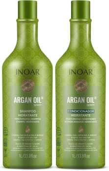 Inoar Kit Shampoo e Condicionador Argan Oil Hidratante 1000 Ml, Inoar