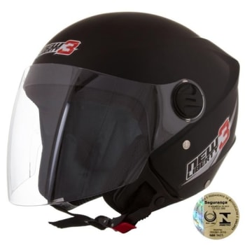 Capacete New Liberty Three Preto Fosco Pro Tork