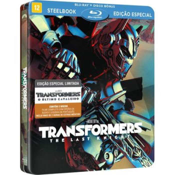 Transformers The Last Knight (Filme + Disco BÃ´nus) - Steelbook ( Blu-Ray Duplo 2d) (DVD)