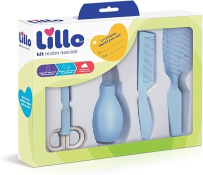 Lillo Kit Recém Nascido Higiene - Azul