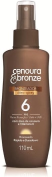 Óleo Bronzeador Spray Fps6, Cenoura e Bronze