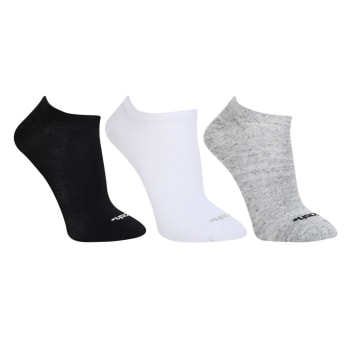 Kit Meia Invisível Mash 3 Pares Masculino - Branco+Cinza