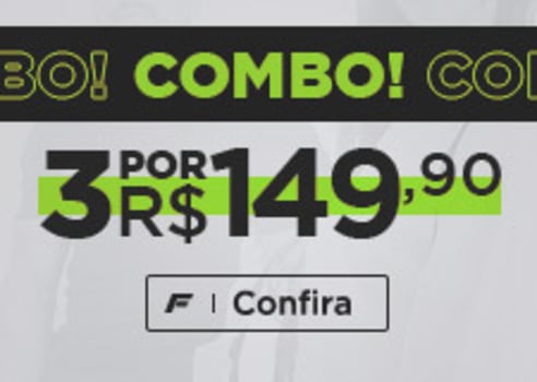 Combo - Compre 3 Peças por R$ 149,90 + 10% de Desconto em Promoção no  Oferta Esperta