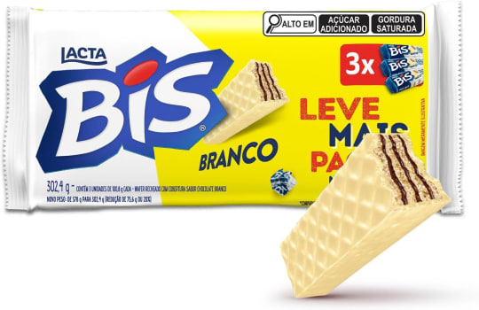 Bis Branco - Kit Com 3 Unidades De 100,8g