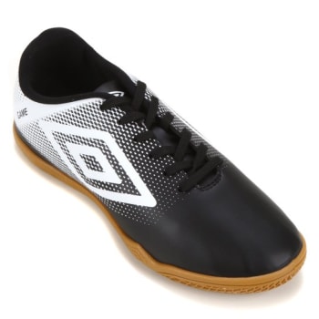 Chuteira Futsal Umbro Game - Preto+Branco