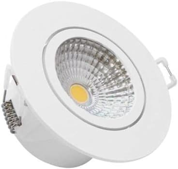 2 Unidades — Avant 863440579 COB SUPIMPA - Spot LED, 3W, Redondo, Bivolt, 3000K, Amarelo Quente