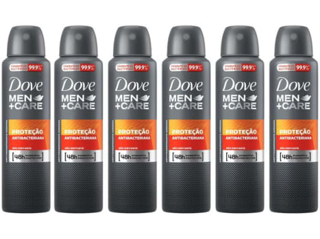 6 Unidades — Desodorante Aerossol Masculino Dove Men Care