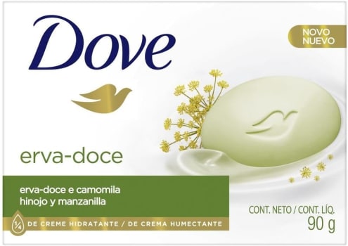 5 Unidades — Sabonete Dove Erva Doce - 90g Cada